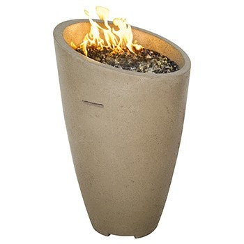 American Fyre Design - 23 Inch Eclipse Fire Urn with Door, Smoke, Propane Gas, With Access-United Backyard