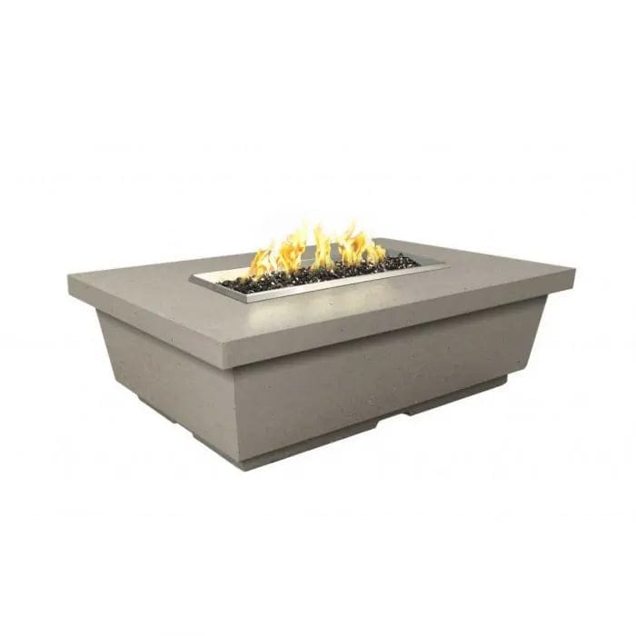 American Fyre Design - 5 1/2 Inch Contempo Rectangle Fire Table - Smoke - Natural Gas/Propane-United Backyard