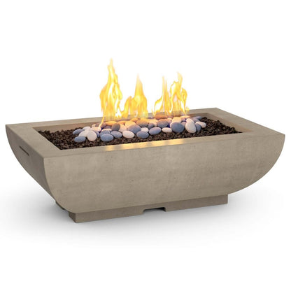 American Fyre Design - 50" Bordeaux Rectangle Gas Fire Bowl-United Backyard