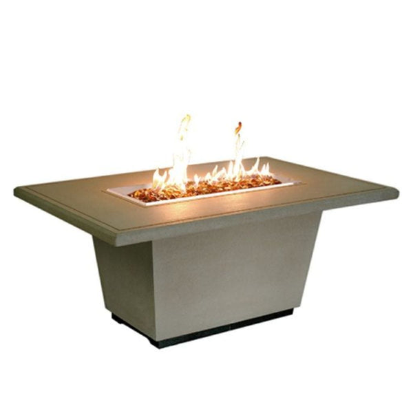 American Fyre Design - 54" Cosmopolitan Rectangle Gas Fire Table-United Backyard