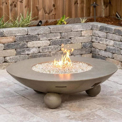 American Fyre Design - 54" Versailles Round Gas Fire Table Ball Feet-United Backyard