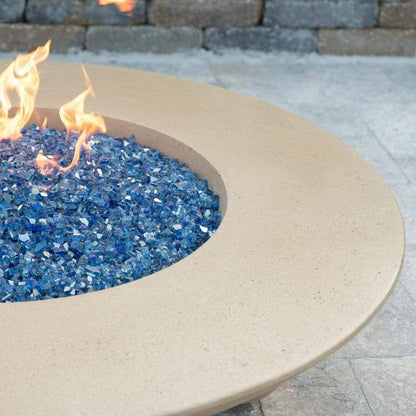 American Fyre Design - 54" Versailles Round Gas Fire Table Ball Feet-United Backyard