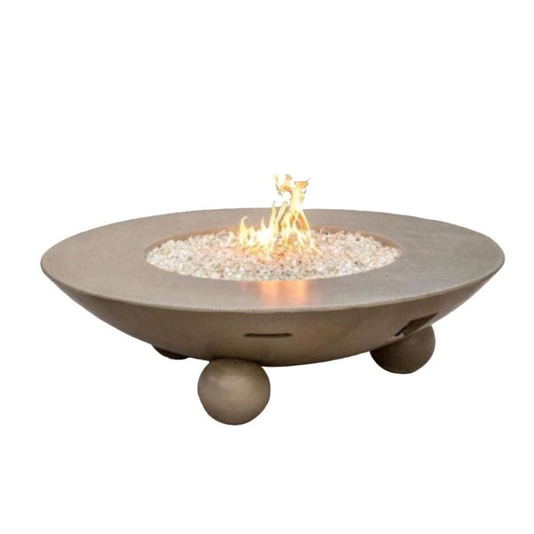 American Fyre Design - 54" Versailles Round Gas Fire Table Ball Feet-United Backyard