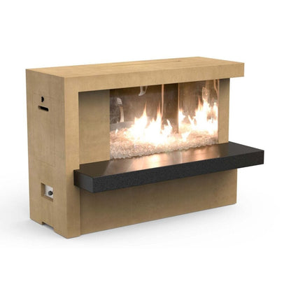 American Fyre Design - 59" Manhattan Outdoor Gas Fireplace-United Backyard