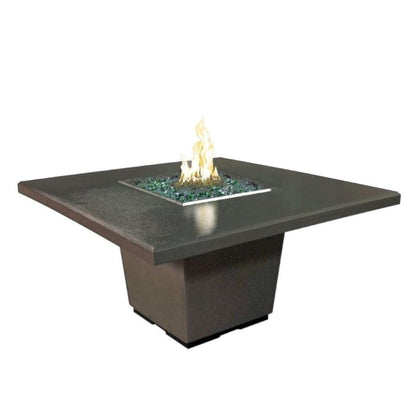 American Fyre Design - 60" Cosmopolitan Square Dining Gas Fire Table-United Backyard