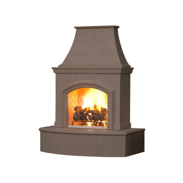 American Fyre Design - 65" Phoenix Vent Free Gas Fireplace with 113 Extended Bullnose Hearth-United Backyard