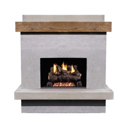 American Fyre Design - 68" Brooklyn Smooth Vent Free Outdoor Gas Fireplace-United Backyard