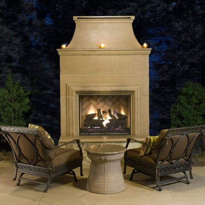 American Fyre Design - 76" Cordova Vented Freestanding Gas Fireplace-United Backyard