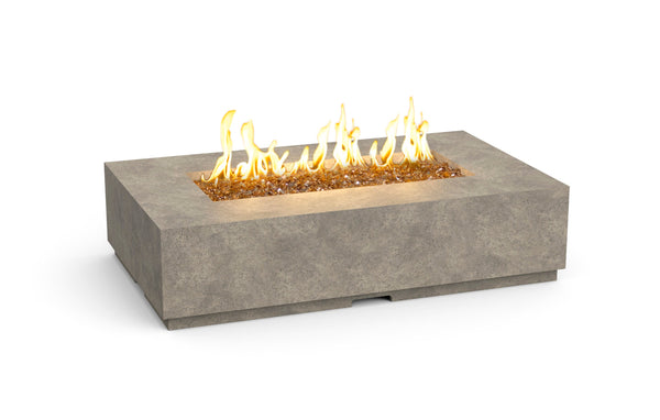 American Fyre Design - Legend 60" Light Basalt Natural Gas Fire Table with Manual Flame Sensing Control-United Backyard