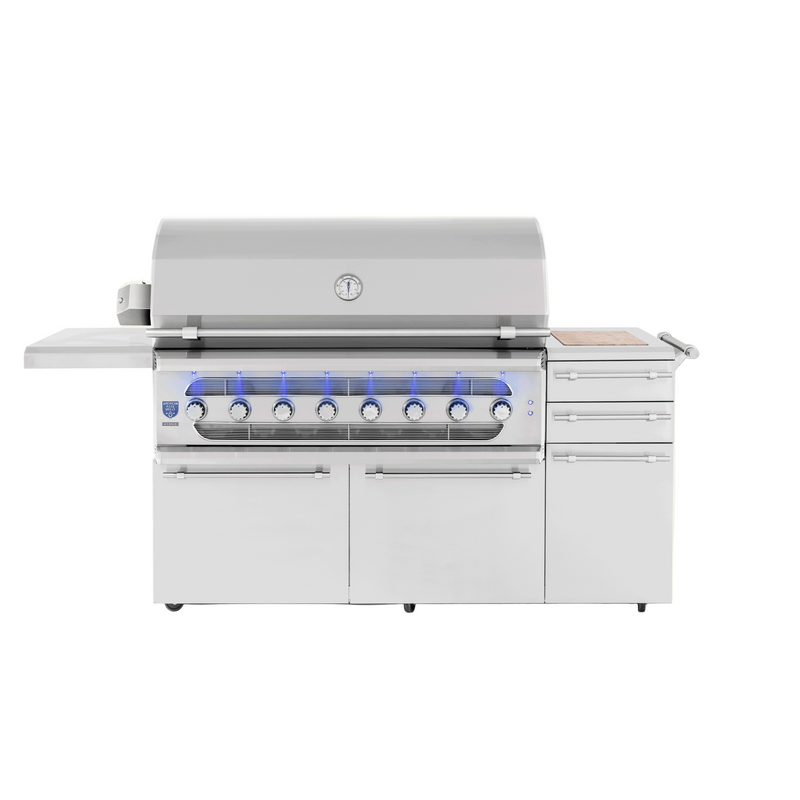 American Made Grill - Freestanding Muscle 54" Hybrid Grill-United Backyard