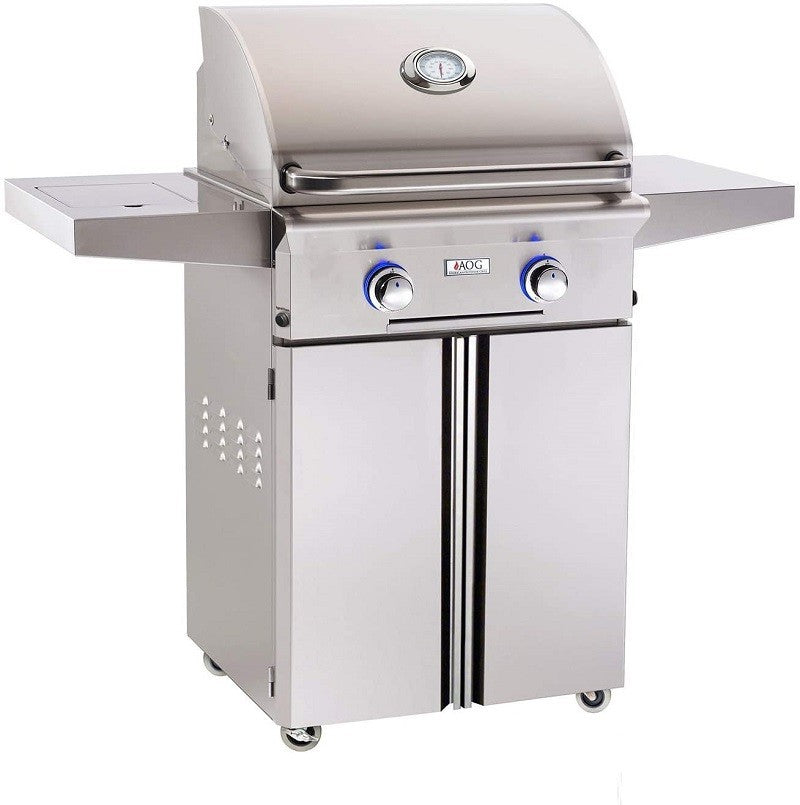 American Outdoor Grill - L-Series 24 Inch Grill without Back and Side Burners, Liquid Propane, Factory-Installed Infrared Burner Left Side-United Backyard