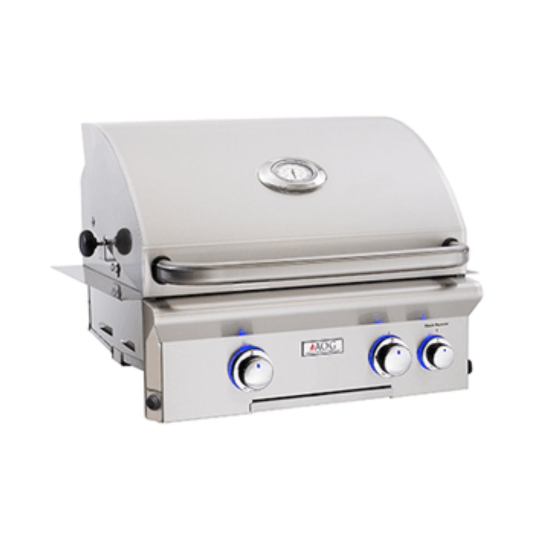 American Outdoor Grill - L-Series 24" with Side and Back Burners, Factory-Installed Infrared Burner Left Side - Natural Gas-United Backyard