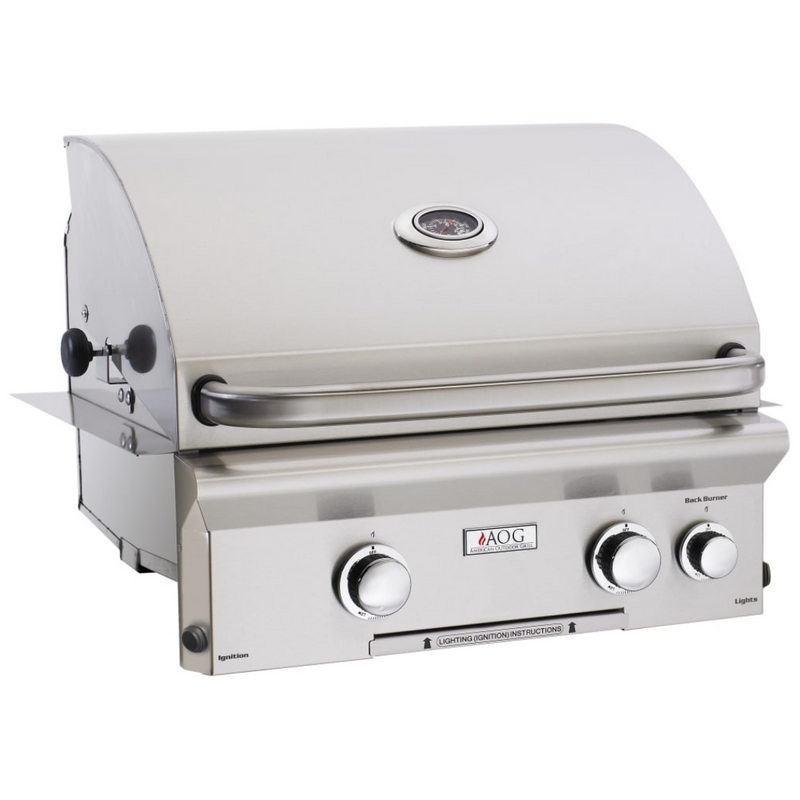 American Outdoor Grill - L-Series 24" with Side and Back Burners, Factory-Installed Infrared Burner Left Side - Natural Gas-United Backyard