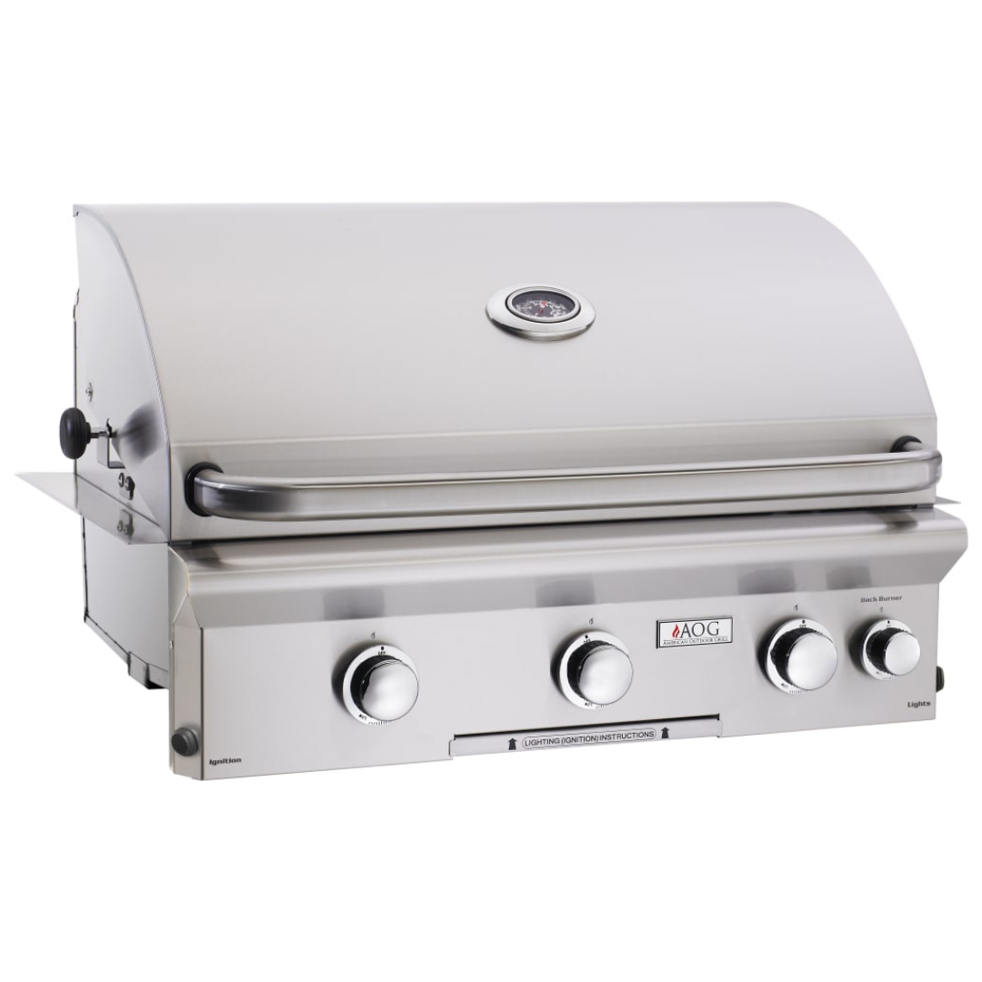 American Outdoor Grill - L-Series 30" Grill without Back and Side Burners, Factory-Installed Infrared Burner Left Side - Natural Gas-United Backyard