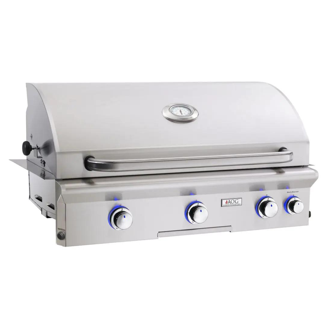 American Outdoor Grill - L-Series 36" Grill with Side and Back Burners, Factory-Installed Infrared Burner Left Side - Natural Gas-United Backyard