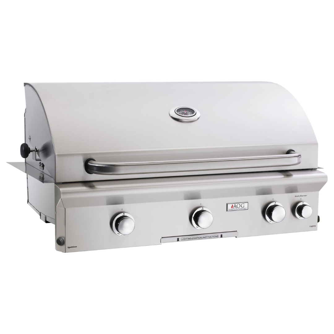 American Outdoor Grill - L-Series 36" Grill with Side and Back Burners, Factory-Installed Infrared Burner Left Side - Natural Gas-United Backyard