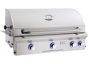 American Outdoor Grill - L-Series 36 Inch Grill with Side and Back Burners, Liquid Propane, Factory-Installed Infrared Burner Left Side-United Backyard