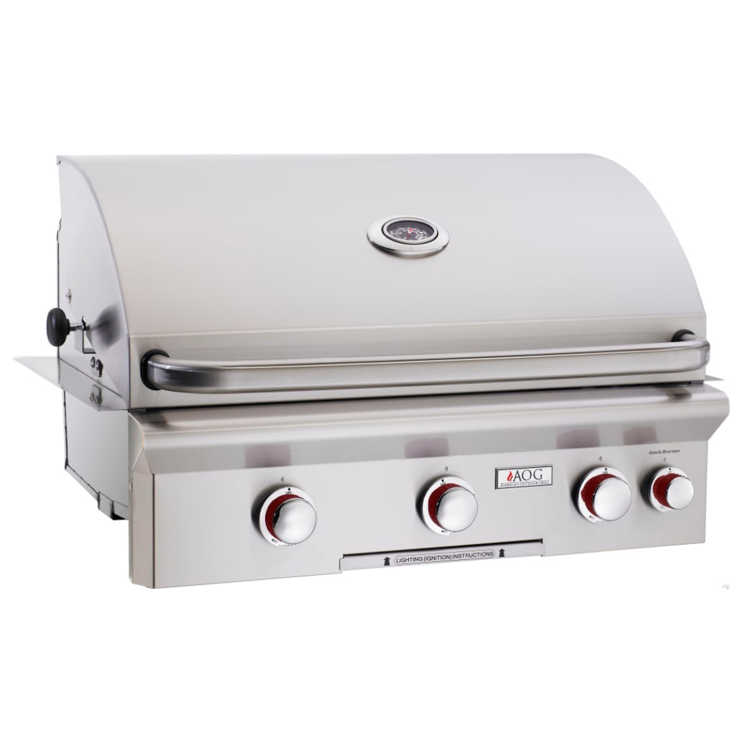 American Outdoor Grill - T-Series 30 Inch Grill with Side and Back Burners, Natural Gas-United Backyard