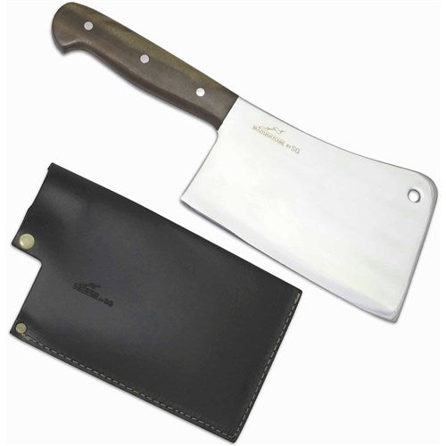 Brazilian Flame - 10" Meat Cleaver Stainless Steel 3mm with Leather Case (KF-REF093-10)-United Backyard