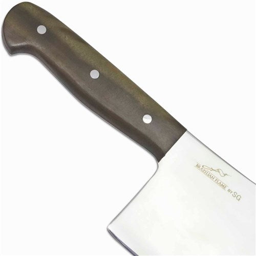 Brazilian Flame - 10" Meat Cleaver Stainless Steel 3mm with Leather Case (KF-REF093-10)-United Backyard