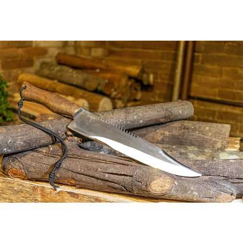 Brazilian Flame - 12" Hunting Jungle Knife Stainless Steel 5mm with Leather Case-United Backyard