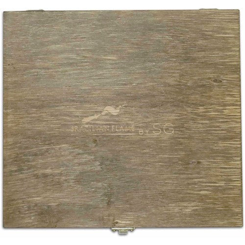 Brazilian Flame - 12 Pc Flatware Fork and Knife Set 5mm Deer Horn and Imbuia Handle-United Backyard