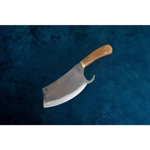Brazilian Flame - 8" Carbon Turkish Cleaver Stainless Steel 5mm with Leather Case-United Backyard