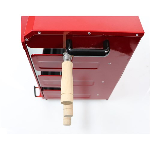 Brazilian Flame - Gas Rotisserie Brazilian Grill, 3 Skewer Unit, No Upper Tray - Red-United Backyard