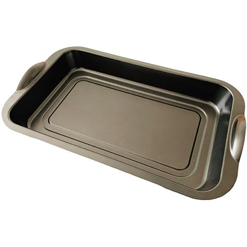 Brazilian Flame - Gas Rotisserie Brazilian Grill, 3 Skewer Unit, Upper Tray INCLUDED - Black-United Backyard