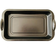 Brazilian Flame - Gas Rotisserie Brazilian Grill, 3 Skewer Unit, Upper Tray INCLUDED - Red-United Backyard