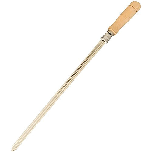 Brazilian Flame - Gas Rotisserie Brazilian Grill, 5 Skewer Unit, Upper Tray INCLUDED - Silver-United Backyard