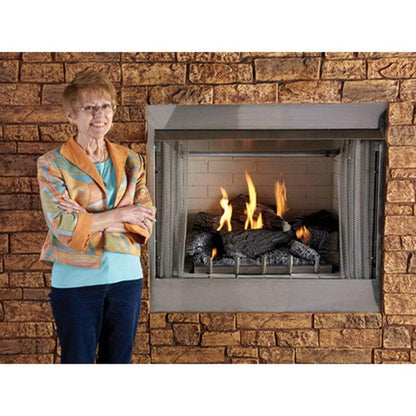 BroilMaster - Empire Carol Rose 36" IP, 50K BTU Outdoor Traditional Premium Fireplace-United Backyard