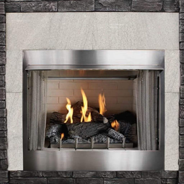 BroilMaster - Empire Carol Rose 36" Millivolt, 50K BTU Outdoor Traditional Premium Fireplace-United Backyard