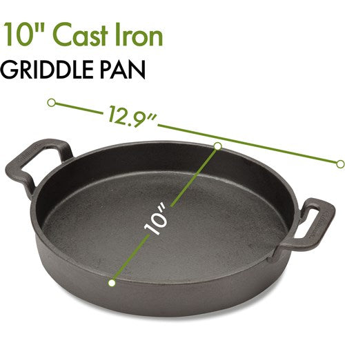 Cuisinart Grill - 10" Cast Iron Griddle, Non Stick, Easy Clean-United Backyard