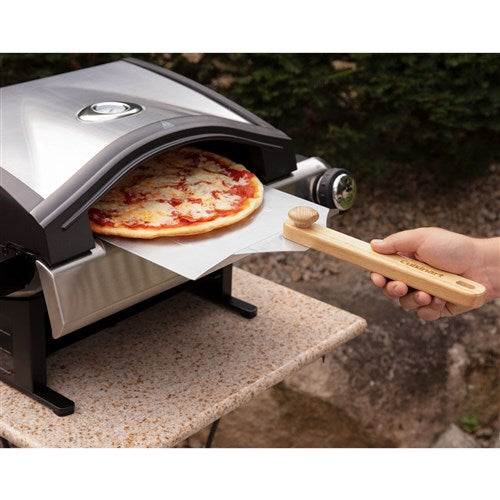 Cuisinart Grill - 12" Pizza Peel with Folding Wooden Handle - Aluminum-United Backyard