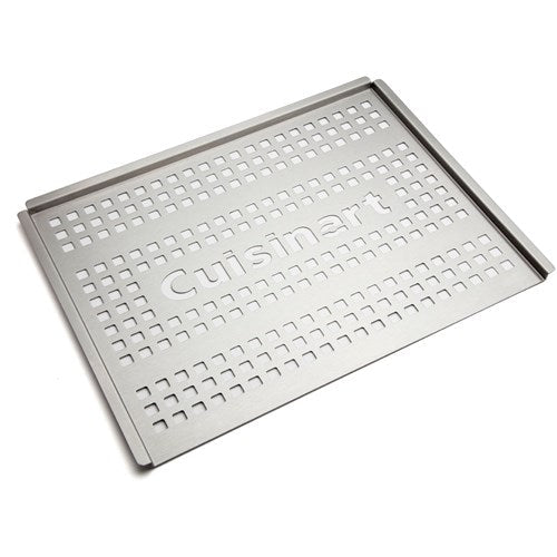 Cuisinart Grill - 12 x 16 Grill Topper, Perforated Grilling Surface - Stainless Steel-United Backyard