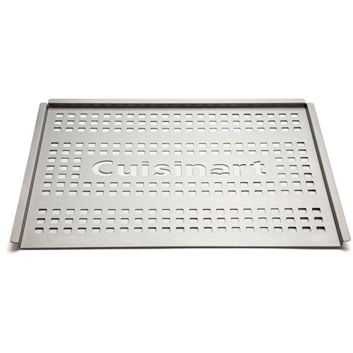 Cuisinart Grill - 12 x 16 Grill Topper, Perforated Grilling Surface - Stainless Steel-United Backyard