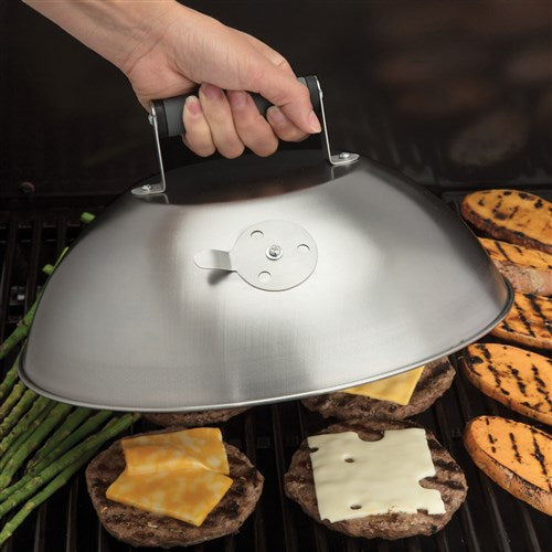 Cuisinart Grill - 12.25" Melting Dome with Bonus Wire Rack for Cooking Versatility-United Backyard