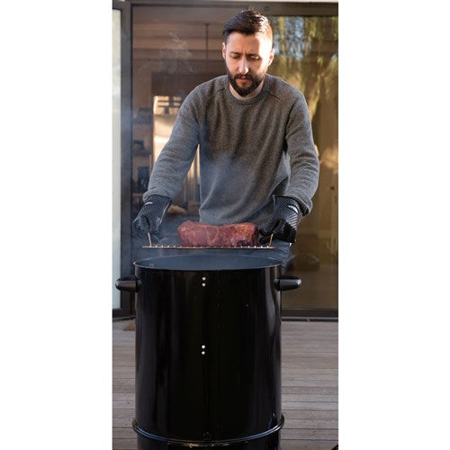 Cuisinart Grill - 2 Pc Heat Resistant Silicone Gloves, Resistant to 425 F, Ambidextrous - Black-United Backyard