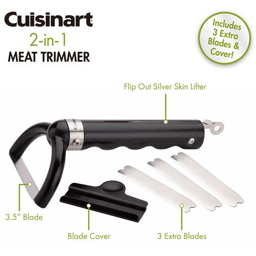 Cuisinart Grill - 2-in-1 Meat Trimmer, Ergonamic Handle, Dishwasher Safe - Stainless Steel-United Backyard