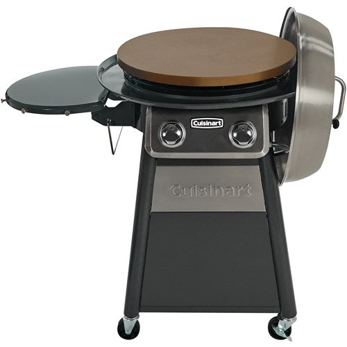 Cuisinart Grill - 22" Deluxe Griddle Cooking Center, 380 Sq. Inches of Cooking Space - Black/Stainless-United Backyard