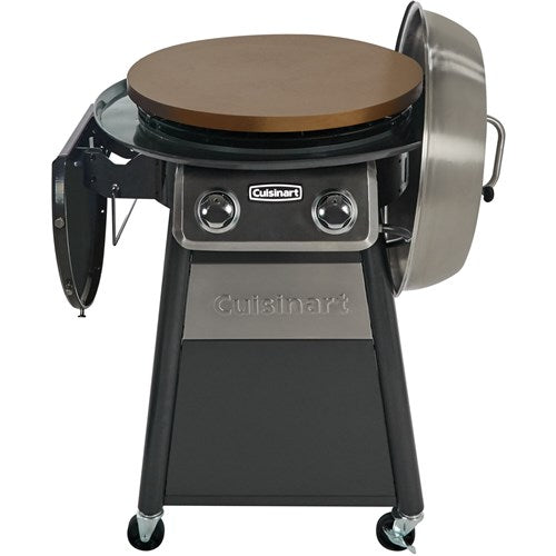 Cuisinart Grill - 22" Deluxe Griddle Cooking Center, 380 Sq. Inches of Cooking Space - Black/Stainless-United Backyard