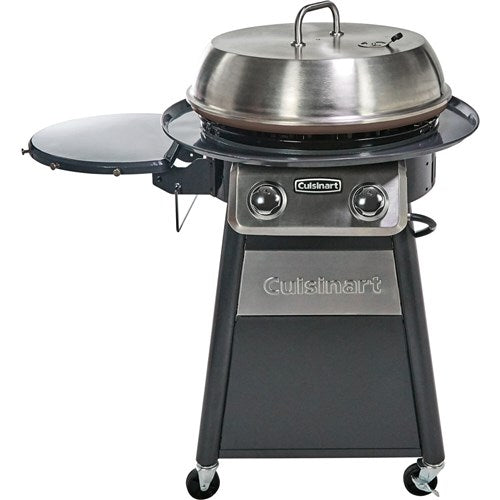 Cuisinart Grill - 22" Deluxe Griddle Cooking Center, 380 Sq. Inches of Cooking Space - Black/Stainless-United Backyard