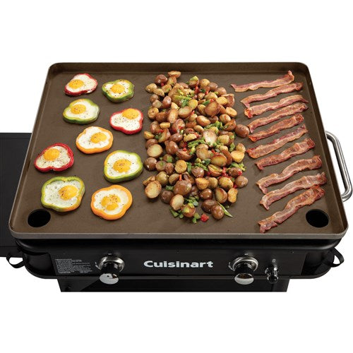 Cuisinart Grill - 28" Outdoor Gas Griddle, 644 Sq. Inches of Flat Top Cooking, Folds - Black-United Backyard