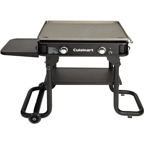 Cuisinart Grill - 28" Outdoor Gas Griddle, 644 Sq. Inches of Flat Top Cooking, Folds - Black-United Backyard