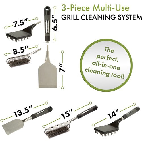 Cuisinart Grill - 3-Piece Multi-Use Grill Cleaning System-United Backyard