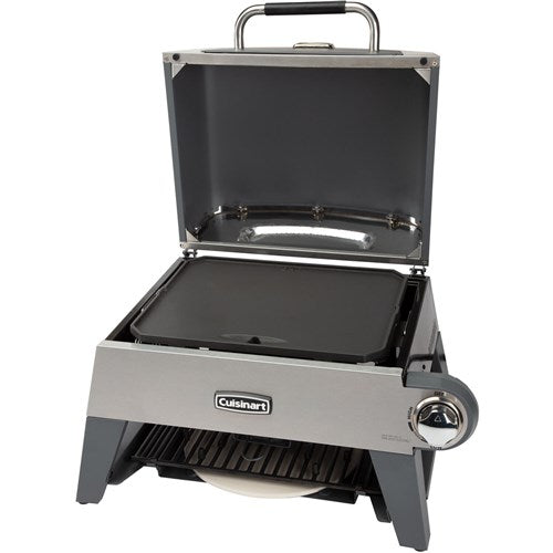 Cuisinart Grill - 3 in 1 Outdoor Pizza Oven/Griddle/Grill, 15, 000 BTU, Accessories Included - Stainless-United Backyard