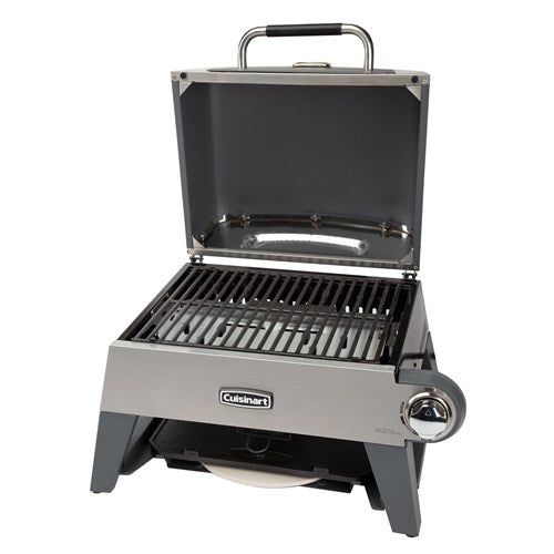 Cuisinart Grill - 3 in 1 Outdoor Pizza Oven/Griddle/Grill, 15, 000 BTU, Accessories Included - Stainless-United Backyard