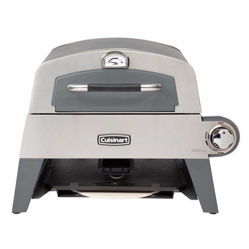 Cuisinart Grill - 3 in 1 Outdoor Pizza Oven/Griddle/Grill, 15, 000 BTU, Accessories Included - Stainless-United Backyard