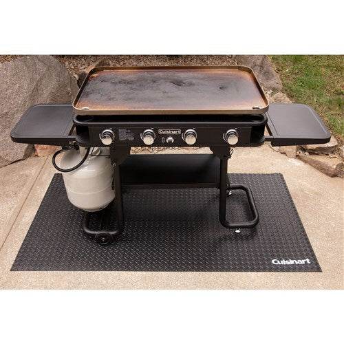 Cuisinart Grill - 36" 4 Burner Gas Griddle, 760 sq inches, Removeable Side Tables - Black-United Backyard
